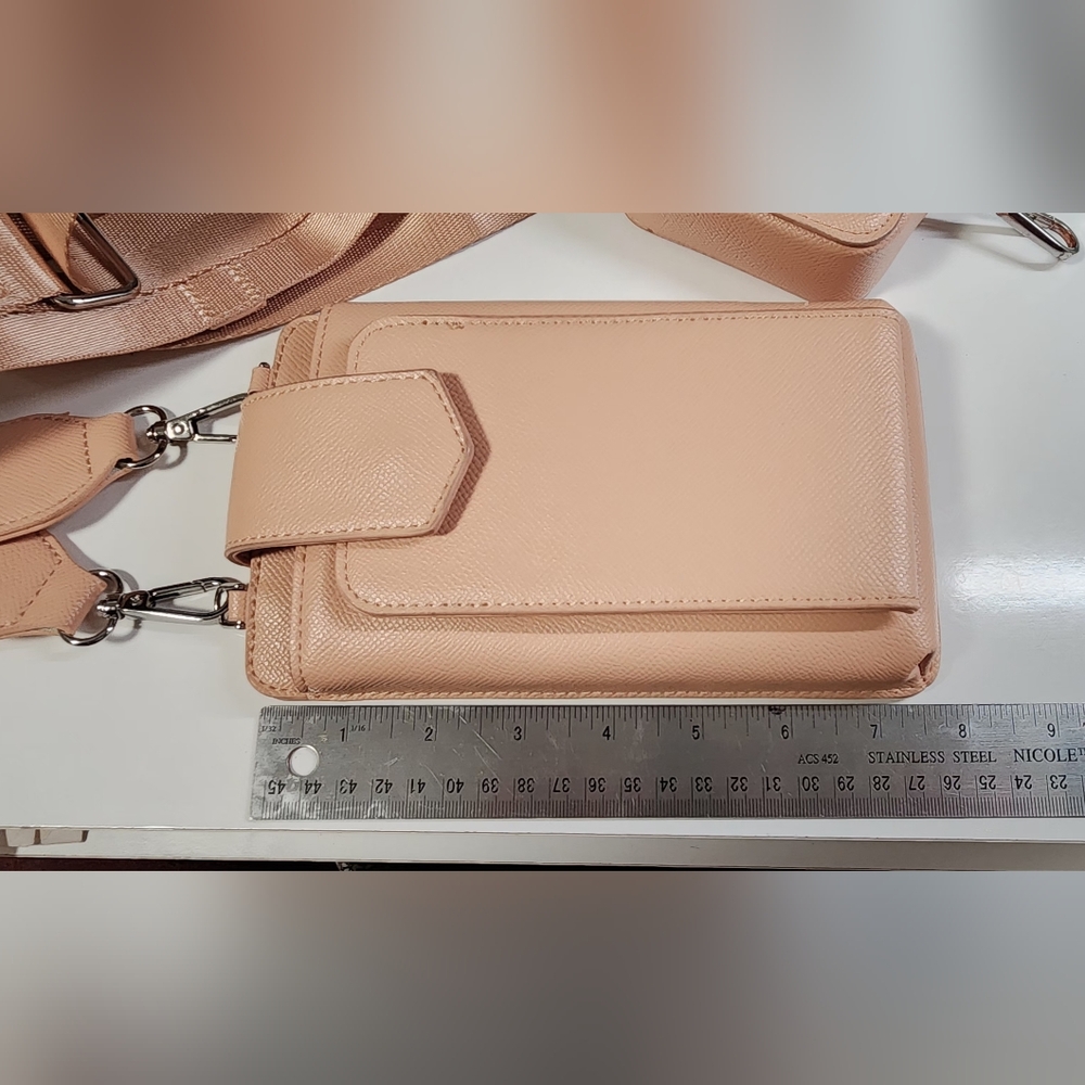 Save The Girls Cross Body Cell Phone Purse With Matching Pouch